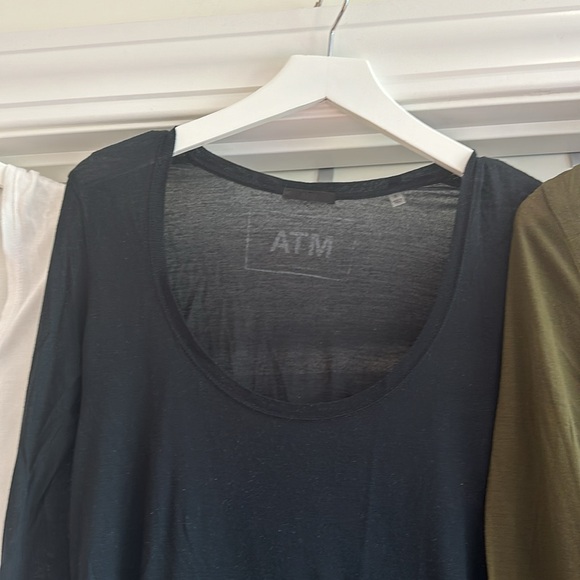 3 ATM Anthony Thomas Melillo Designer Collection Long Sleeve T-shirts. - Picture 3 of 10